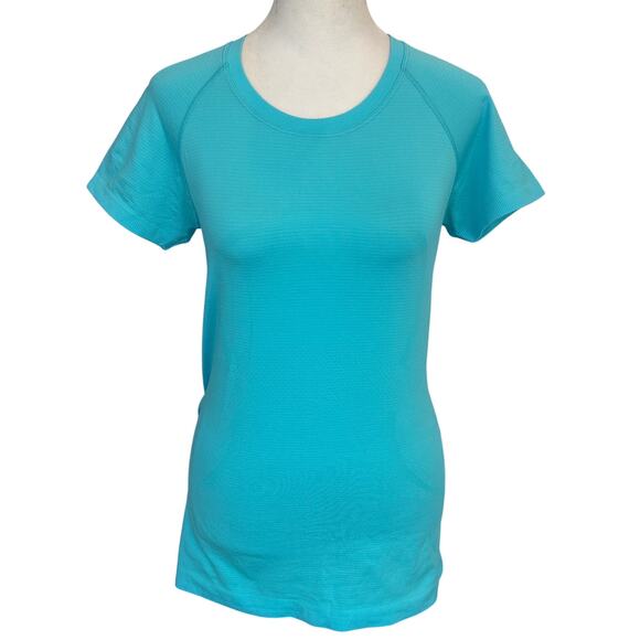 Lululemon Aqua Blue Swiftly Tech Short Sleeve 2.0 Women's Size 6 - Picture 1 of 5